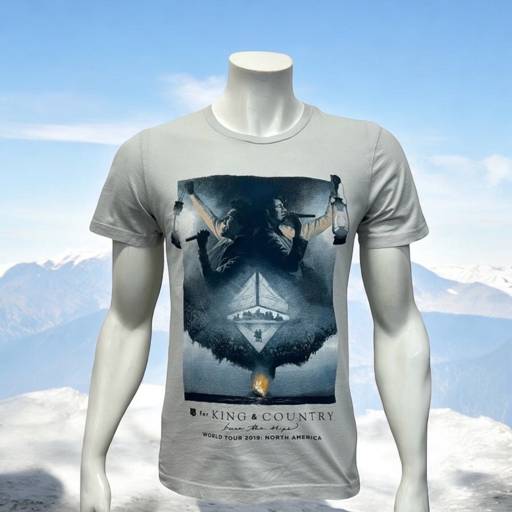 For King and Country Christian Pop Duo Burn the Ships World Tour 2019 T-Shirt MD